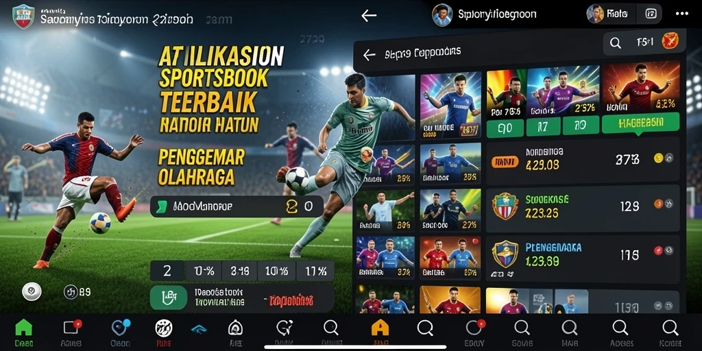 Tampilan menarik saat bermain Sportsbook di aplikasi 2739.