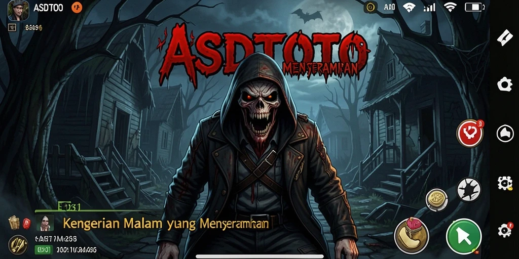Screenshot utama ASDTOTO yang menampilkan gameplay menakutkan dan suasana Horror.