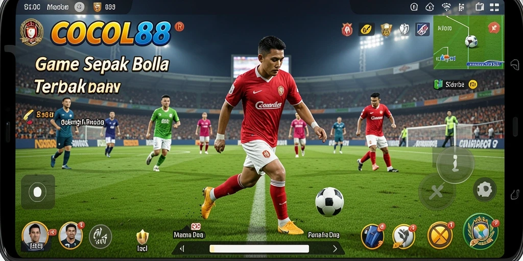 Tampilan gameplay COCOL88 yang mendebarkan dan penuh aksi sepak bola.