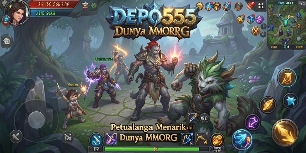 Tampilan gameplay menarik dari DEPO555 dengan aksi seru.