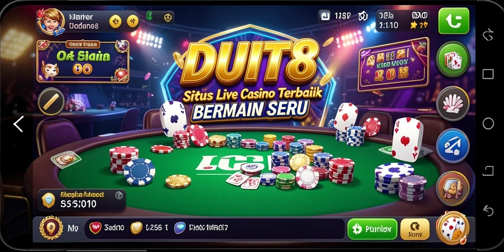 Tampilan gameplay Live Casino yang menarik dan interaktif.