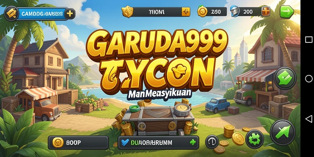 Screenshot GARUDA999 menampilkan gameplay asyik dalam membangun bisnis.