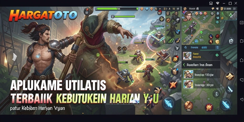 Tampilan antarmuka HARGATOTO yang sederhana dan intuitif.