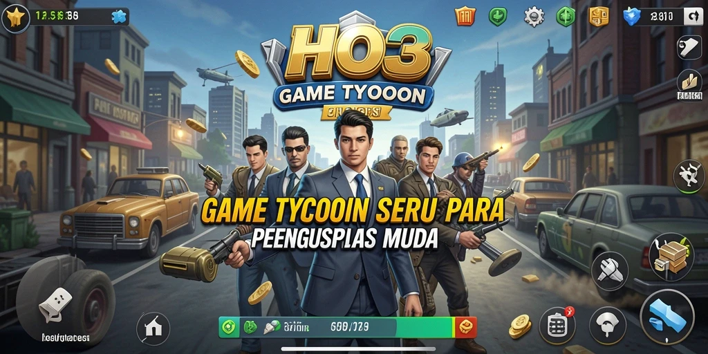 Screenshot gameplay HO3 dengan aksi bisnis yang menarik.
