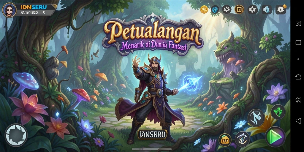 Tampilan epik gameplay IDNSERU dalam petualangan seru.