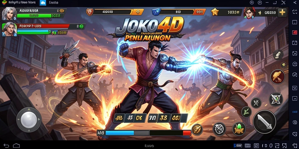 Tampilan gameplay JOKO4D yang intens dan mendebarkan dalam pertarungan.