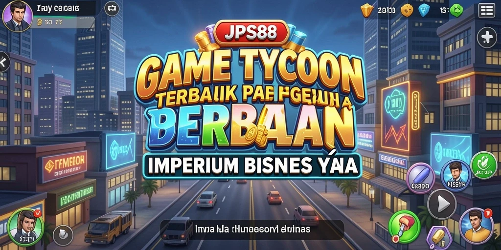 Tampilan gameplay seru dalam JPS88 saat mengelola bisnis Tycoon.