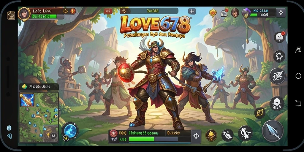 Tampilan gameplay RPG yang menegangkan dan penuh strategi.