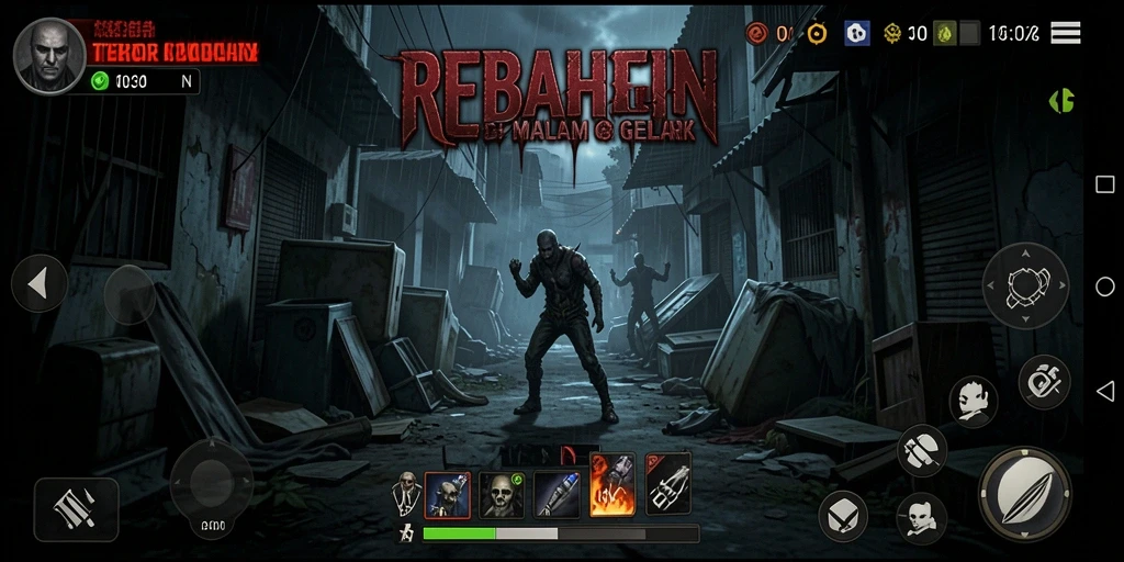 Gameplay mendebarkan yang penuh kengerian di REBAHIN.