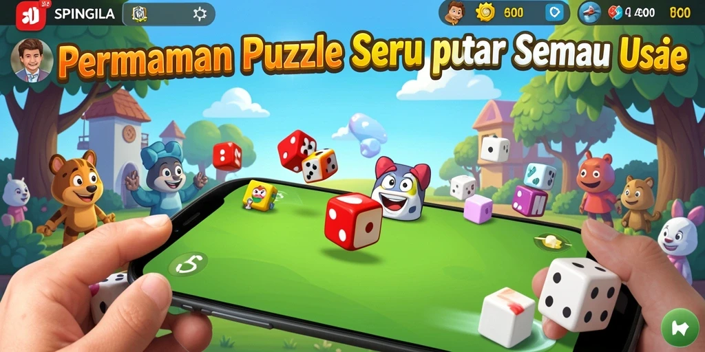 Tampilan gameplay SPINGILA yang menarik dan menantang.