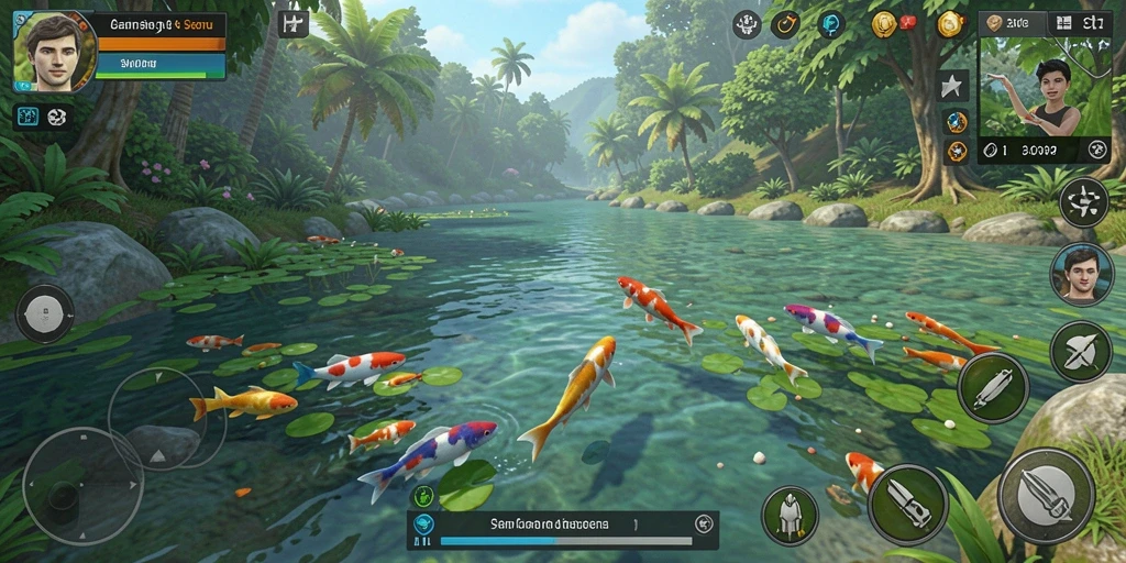 Tampilan gameplay SVIP4 dengan pengalaman memancing yang seru.